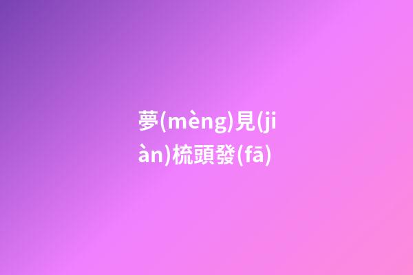 夢(mèng)見(jiàn)梳頭發(fā)