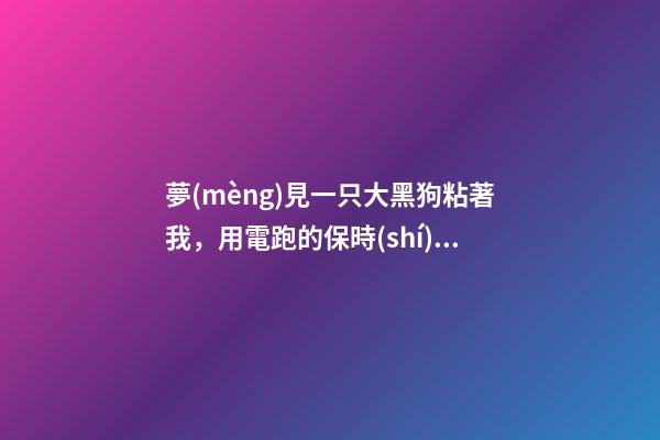 夢(mèng)見一只大黑狗粘著我，用電跑的保時(shí)捷還是真正的保時(shí)捷嗎-第1張-觀點(diǎn)-玄機(jī)派