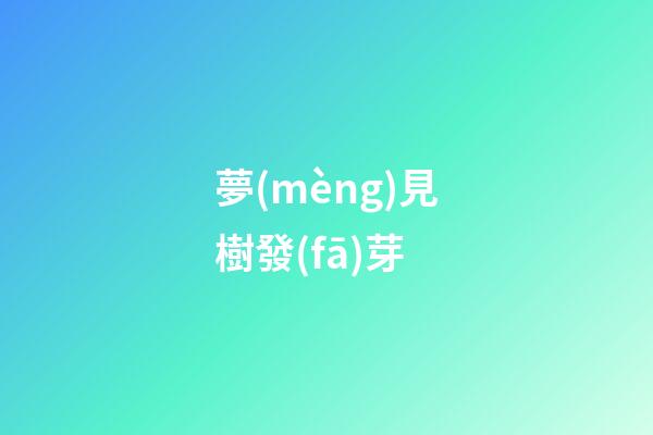 夢(mèng)見樹發(fā)芽