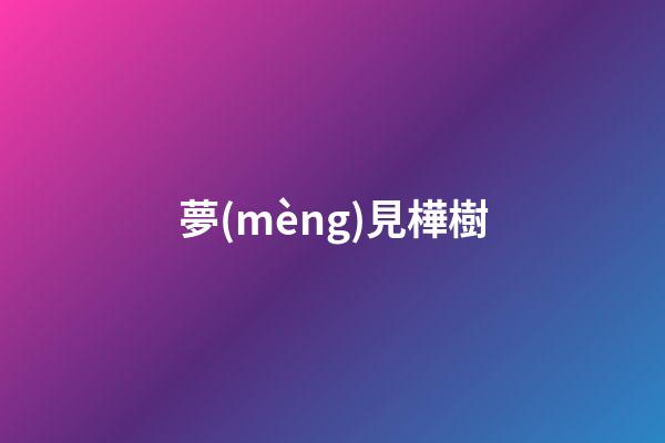 夢(mèng)見樺樹