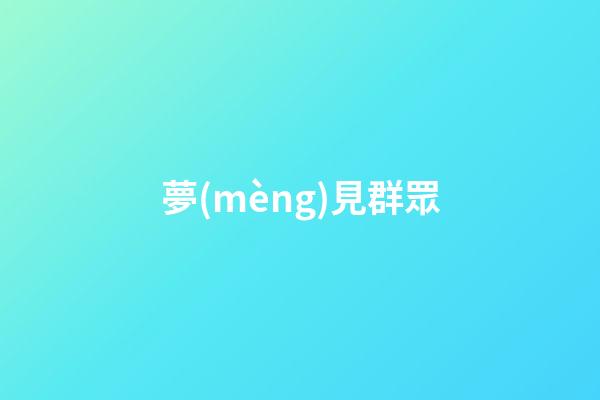 夢(mèng)見群眾