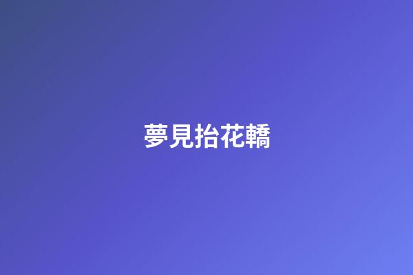 夢見抬花轎