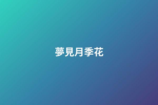 夢見月季花