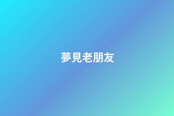 夢見老朋友