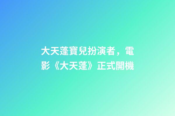 大天蓬寶兒扮演者，電影《大天蓬》正式開機-第1張-觀點-玄機派