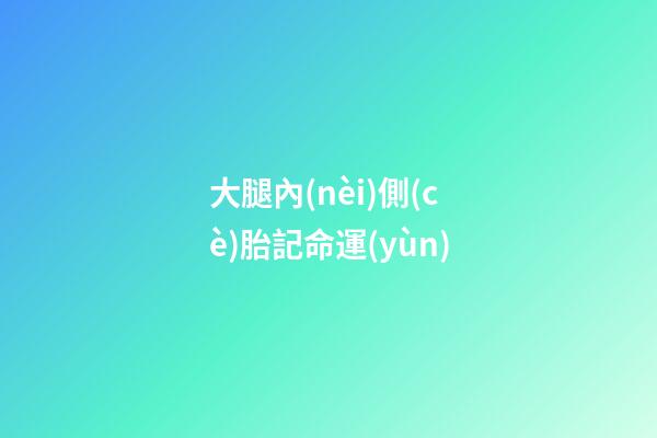 大腿內(nèi)側(cè)胎記命運(yùn)