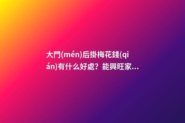 大門(mén)后掛梅花錢(qián)有什么好處？能興旺家中人丁