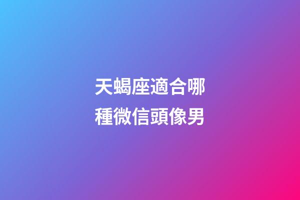 天蝎座適合哪種微信頭像男-第1張-星座運勢-玄機(jī)派