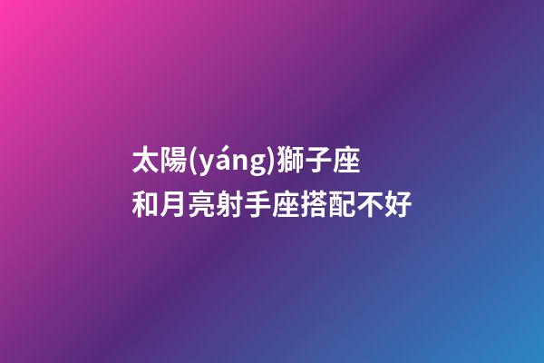 太陽(yáng)獅子座和月亮射手座搭配不好-第1張-星座運(yùn)勢(shì)-玄機(jī)派