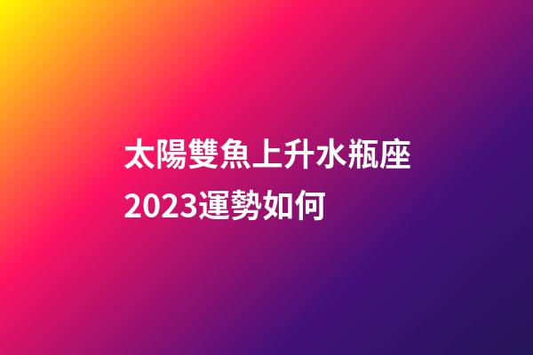 太陽雙魚上升水瓶座2023運勢如何-第1張-星座運勢-玄機派