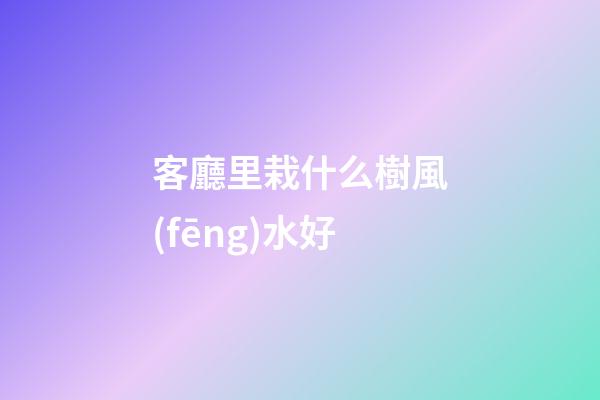 客廳里栽什么樹風(fēng)水好