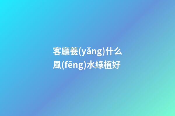 客廳養(yǎng)什么風(fēng)水綠植好