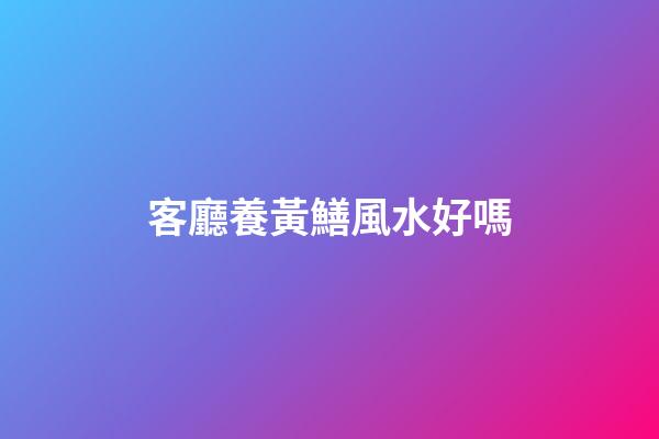 客廳養黃鱔風水好嗎