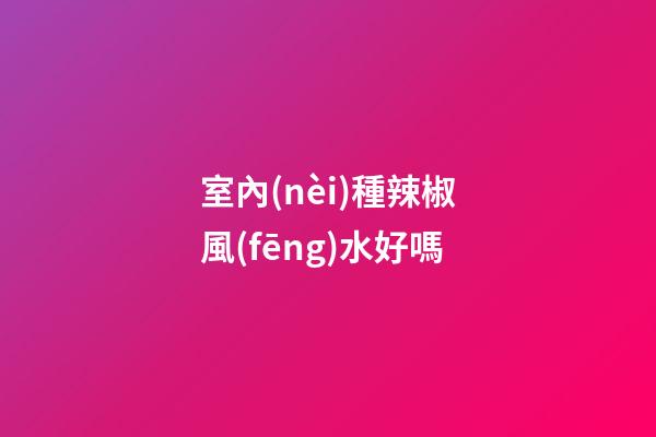 室內(nèi)種辣椒風(fēng)水好嗎