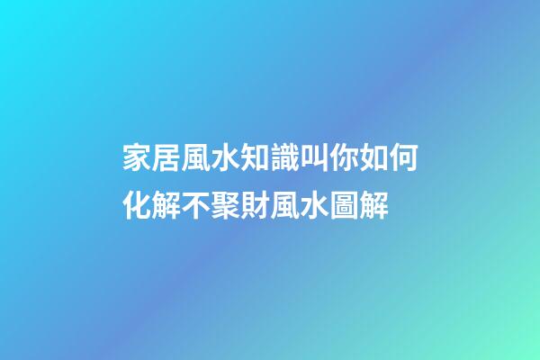家居風水知識叫你如何化解不聚財風水圖解