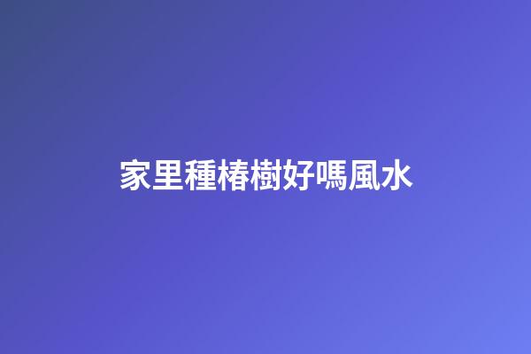 家里種椿樹好嗎風水