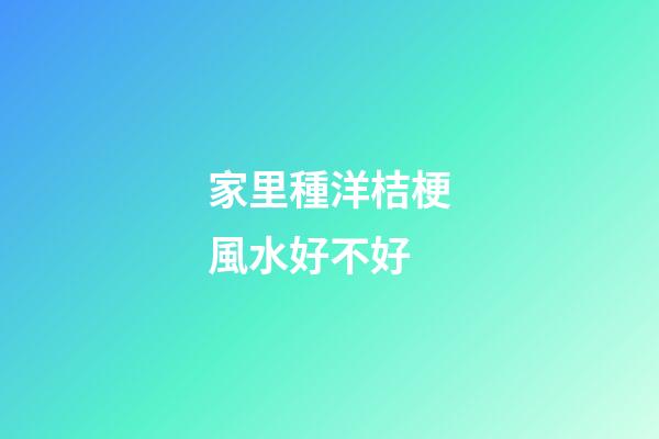 家里種洋桔梗風水好不好