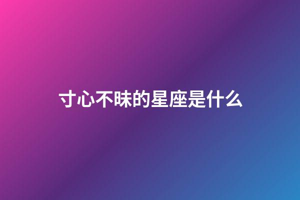 寸心不昧的星座是什么-第1張-星座運勢-玄機派