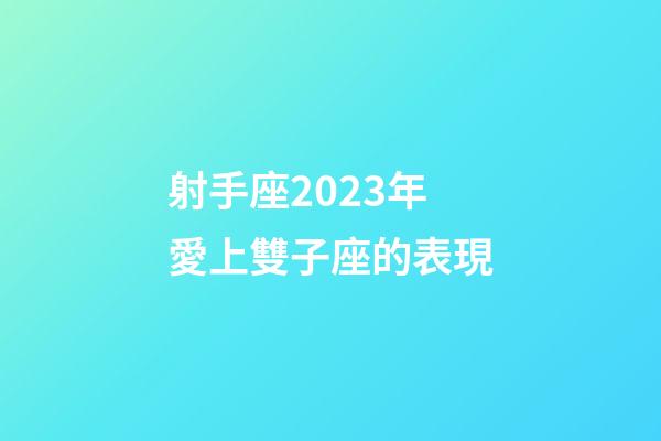 射手座2023年愛上雙子座的表現-第1張-星座運勢-玄機派