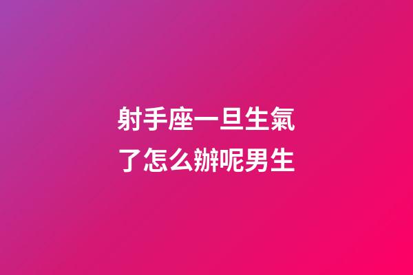 射手座一旦生氣了怎么辦呢男生-第1張-星座運(yùn)勢-玄機(jī)派