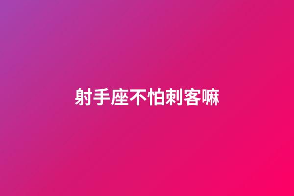 射手座不怕刺客嘛-第1張-星座運勢-玄機派