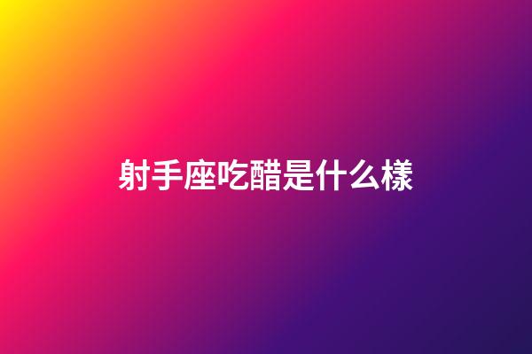 射手座吃醋是什么樣-第1張-星座運勢-玄機派