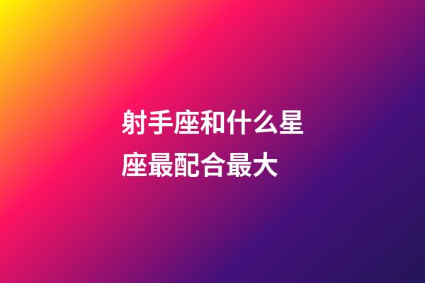 射手座和什么星座最配合最大-第1張-星座運勢-玄機派