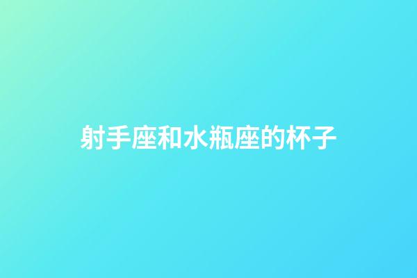 射手座和水瓶座的杯子