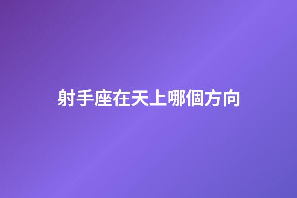 射手座在天上哪個方向-第1張-星座運勢-玄機派