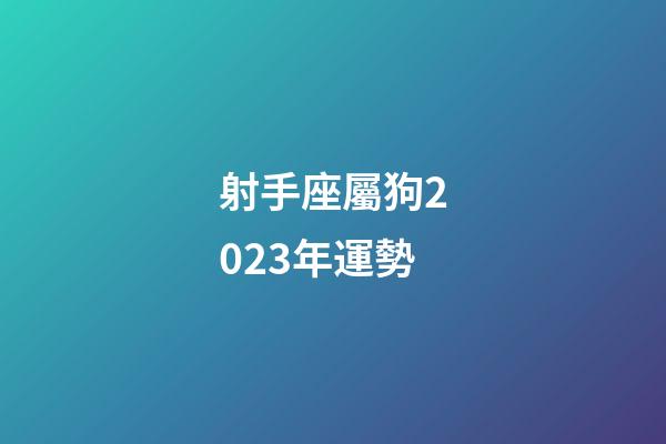 射手座屬狗2023年運勢-第1張-星座運勢-玄機派