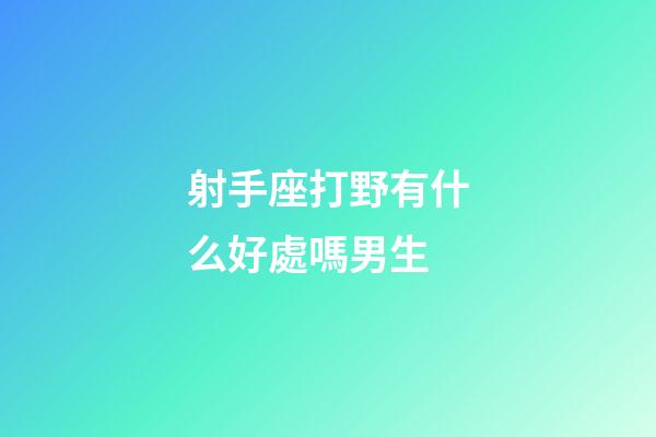 射手座打野有什么好處嗎男生-第1張-星座運勢-玄機派
