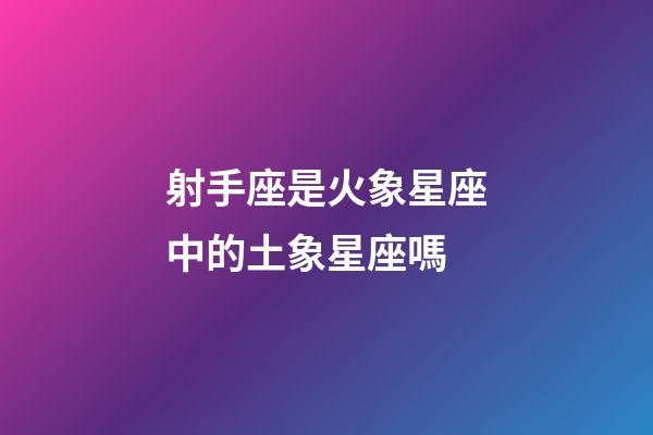 射手座是火象星座中的土象星座嗎-第1張-星座運勢-玄機派