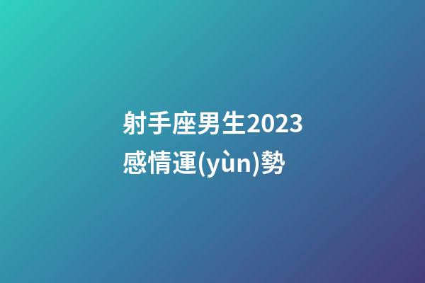 射手座男生2023感情運(yùn)勢-第1張-星座運(yùn)勢-玄機(jī)派