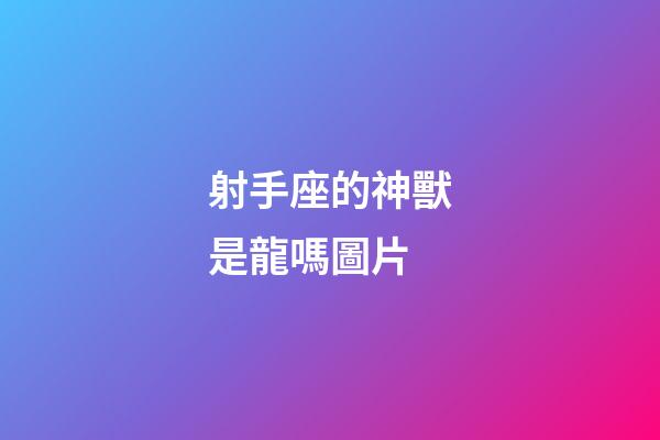 射手座的神獸是龍嗎圖片-第1張-星座運勢-玄機派