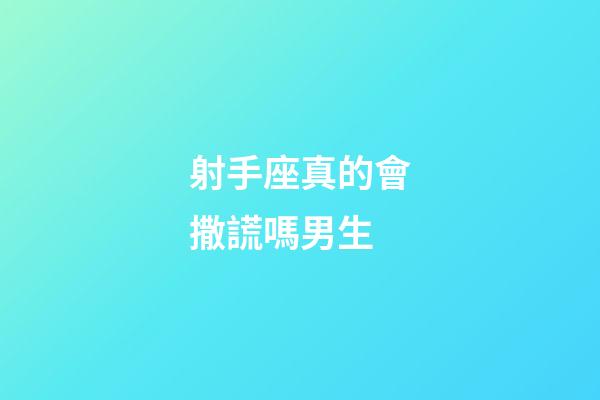 射手座真的會撒謊嗎男生-第1張-星座運勢-玄機派