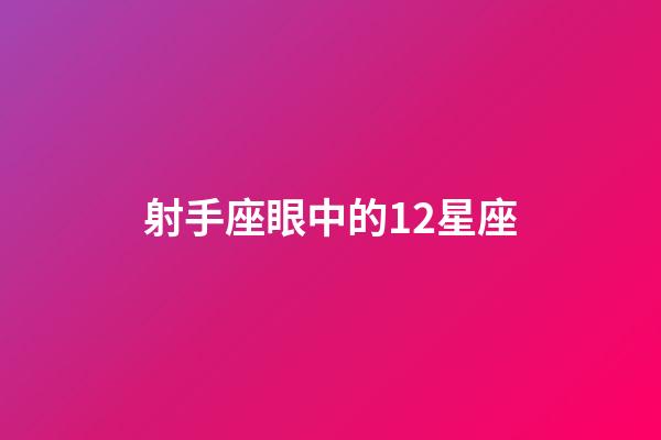 射手座眼中的12星座-第1張-星座運勢-玄機派