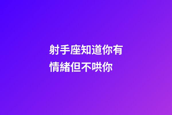 射手座知道你有情緒但不哄你-第1張-星座運(yùn)勢(shì)-玄機(jī)派