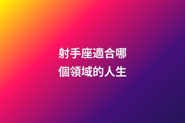 射手座適合哪個領域的人生-第1張-星座運勢-玄機派