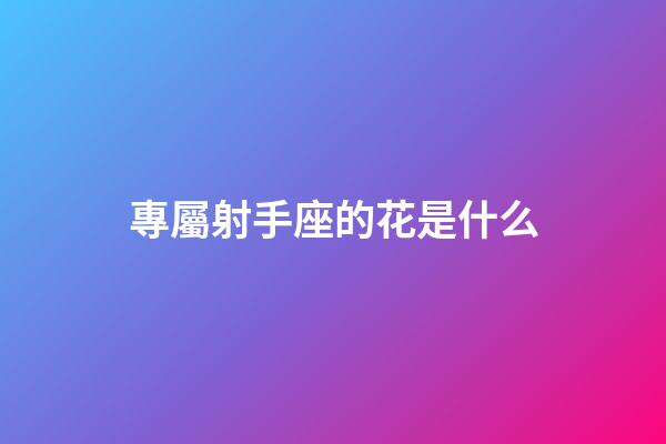 專屬射手座的花是什么-第1張-星座運(yùn)勢(shì)-玄機(jī)派