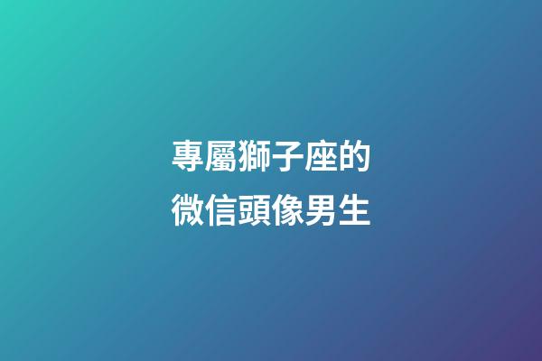 專屬獅子座的微信頭像男生-第1張-星座運(yùn)勢-玄機(jī)派