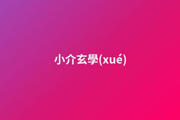 小介玄學(xué)