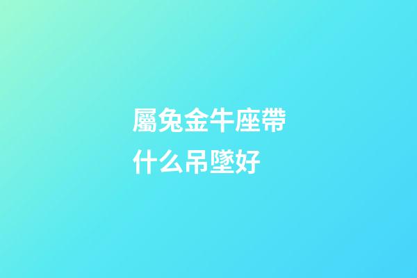 屬兔金牛座帶什么吊墜好-第1張-星座運(yùn)勢(shì)-玄機(jī)派