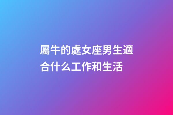 屬牛的處女座男生適合什么工作和生活-第1張-星座運(yùn)勢-玄機(jī)派
