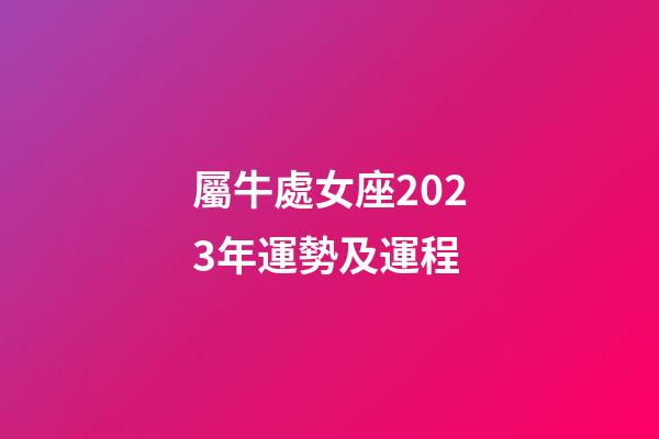 屬牛處女座2023年運勢及運程-第1張-星座運勢-玄機派