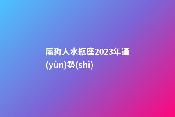 屬狗人水瓶座2023年運(yùn)勢(shì)-第1張-星座運(yùn)勢(shì)-玄機(jī)派