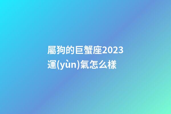 屬狗的巨蟹座2023運(yùn)氣怎么樣-第1張-星座運(yùn)勢(shì)-玄機(jī)派