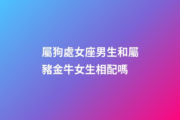 屬狗處女座男生和屬豬金牛女生相配嗎-第1張-星座運勢-玄機派