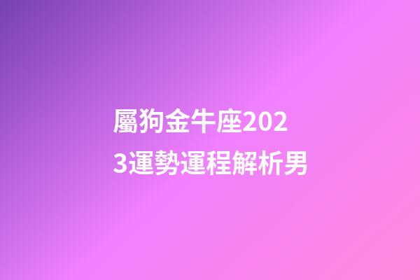 屬狗金牛座2023運勢運程解析男-第1張-星座運勢-玄機(jī)派