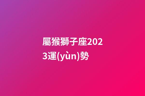 屬猴獅子座2023運(yùn)勢-第1張-星座運(yùn)勢-玄機(jī)派