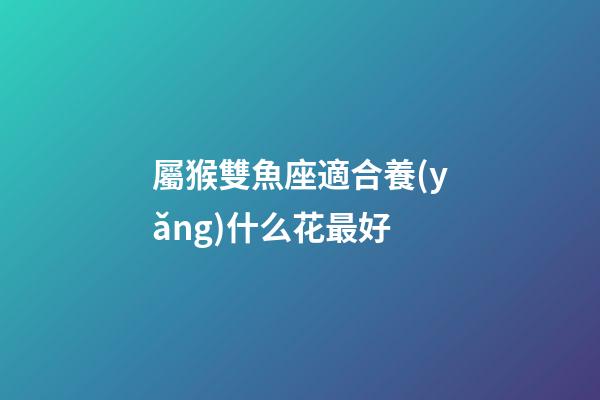 屬猴雙魚座適合養(yǎng)什么花最好-第1張-星座運勢-玄機派